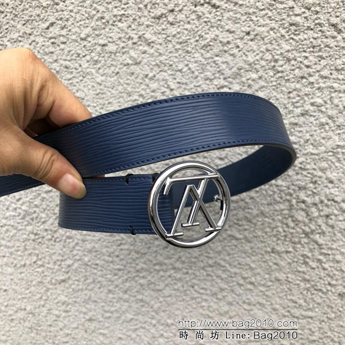 路易威登LV  M9932Q LVCIRCLE腰帶 飾有圓形LV logo 風格陽剛 時尚百搭款男士皮帶  xfp1369